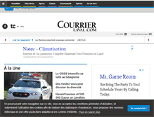 Tablet Screenshot of courrierlaval.com